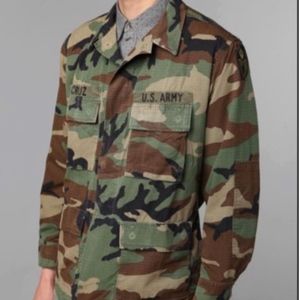 Urban Outfitters Unisex Camo Jacket-Medium Long